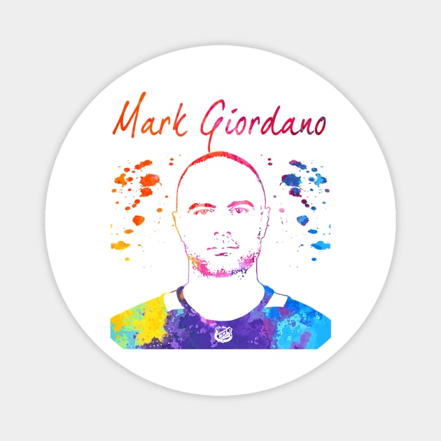 Mark Giordano Magnet by Moreno Art